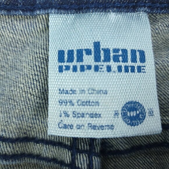 Urban Pipeline Men's 100% Cotton Slim-Fit Straight Jeans Blue Size 36/34 - Picture 5 of 10